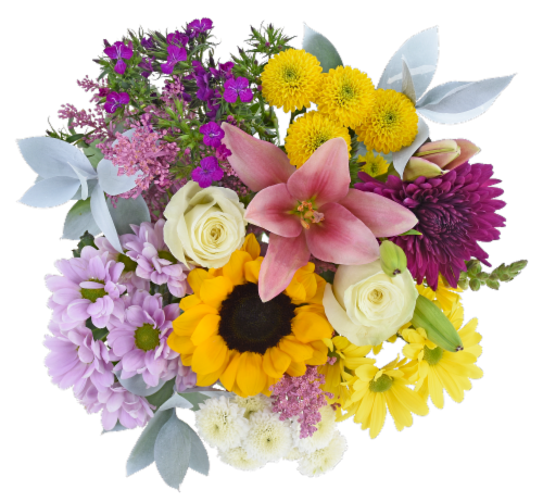 Love You Always Mother's Day Fresh Flower Bouquet Perspective: back