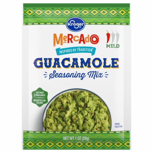 Kroger® Mercado Mild Guacamole Seasoning Mix Perspective: back