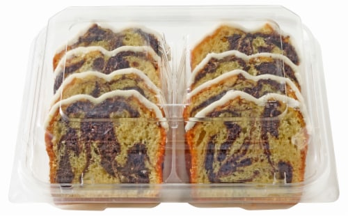 Bakery Fresh Marble Sliced Loaf Cake Perspective: back