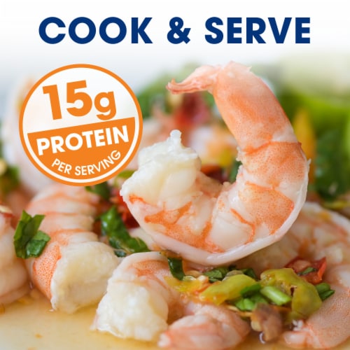 Kroger® Wild Caught Medium Raw Gulf Shrimp Peeled & Deveined Tail Off Perspective: back