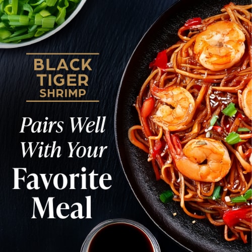 Private Selection® Black Tiger Raw-Tail Off Peeled & Deveined Jumbo Shrimp Perspective: back