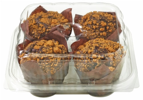 Private Selection Triple Chocolate Chip Muffin Perspective: back