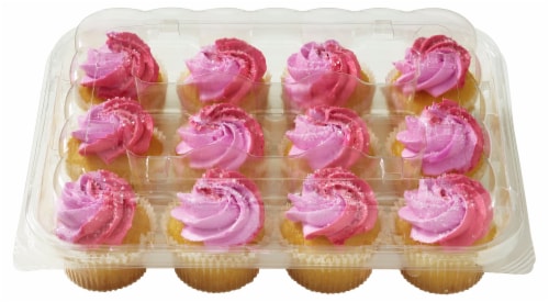 Bakery Fresh Mini Pineapple Cupcakes Perspective: back