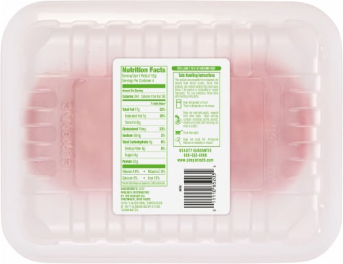 Simple Truth® 85/15 Grass Fed Natural Ground Beef Patties Perspective: back