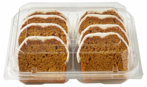 Bakery Fresh Iced Pumpkin Sliced Loaf Cake Perspective: back