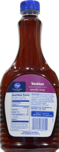 Kroger® Butter Pancake Syrup Perspective: back