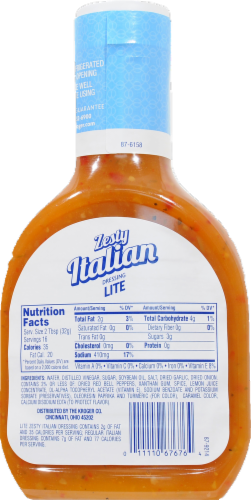 Kroger® Lite Zesty Italian Dressing Perspective: back