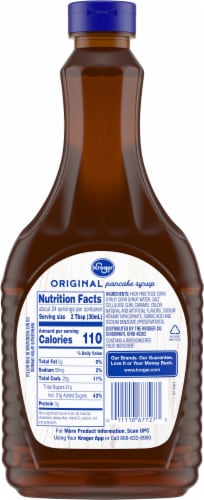 Kroger® Original Pancake Syrup Perspective: back