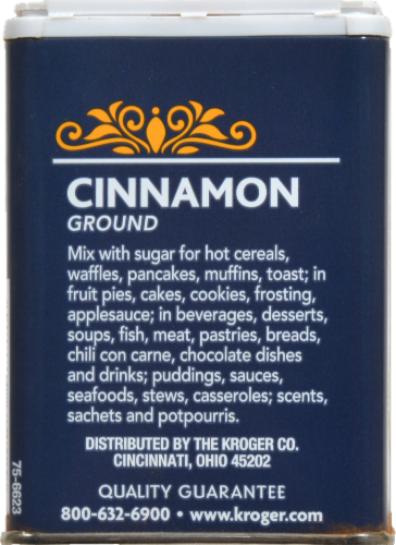 Kroger® Ground Cinnamon Perspective: back