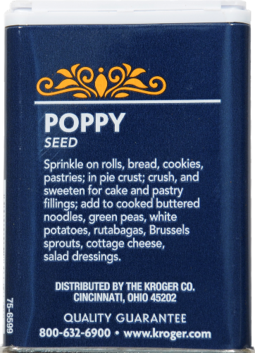 Kroger® Poppy Seeds Perspective: back