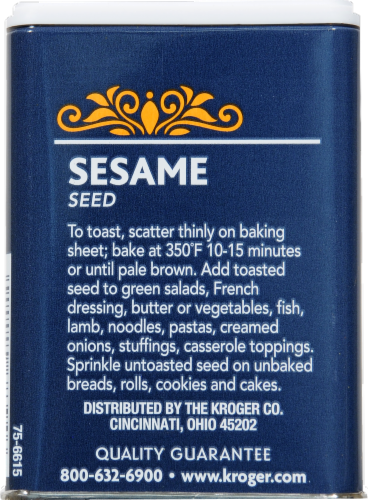 Kroger® Sesame Seed Perspective: back