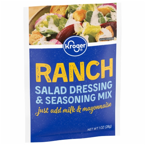 Kroger® Ranch Salad Dressing & Seasoning Mix Packet Perspective: back