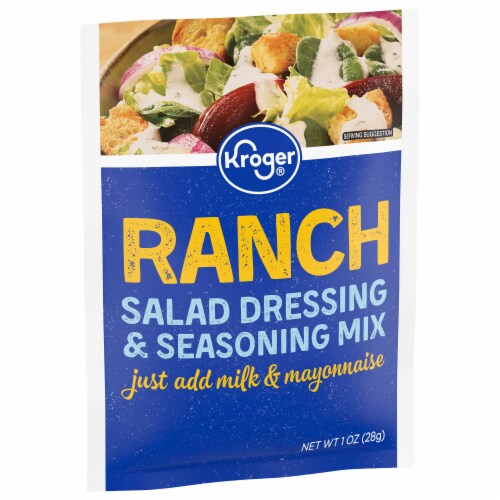 Kroger® Ranch Salad Dressing & Seasoning Mix Packet Perspective: back