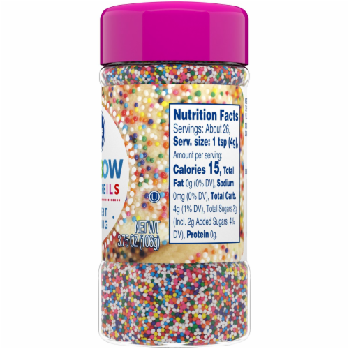 Kroger® Rainbow Nonpareils Dessert Topping Perspective: back