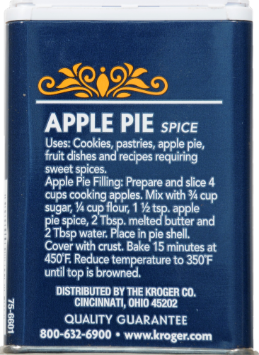 Kroger® Apple Pie Spice Perspective: back