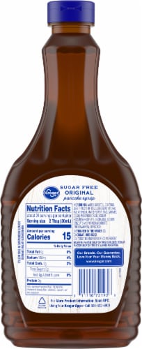Kroger® Sugar Free Original Pancake Syrup Perspective: back