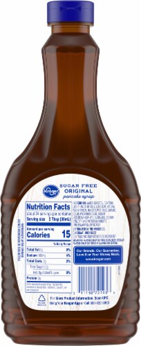 Kroger® Sugar Free Original Pancake Syrup Perspective: back