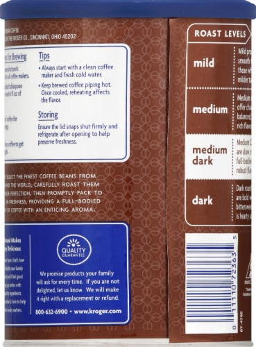Kroger® Colombian Medium Dark Roast Ground Coffee Perspective: back