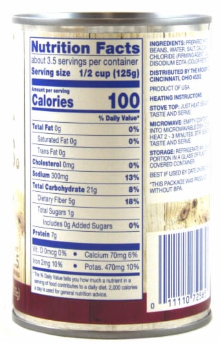 Kroger® Pinto Beans Perspective: back