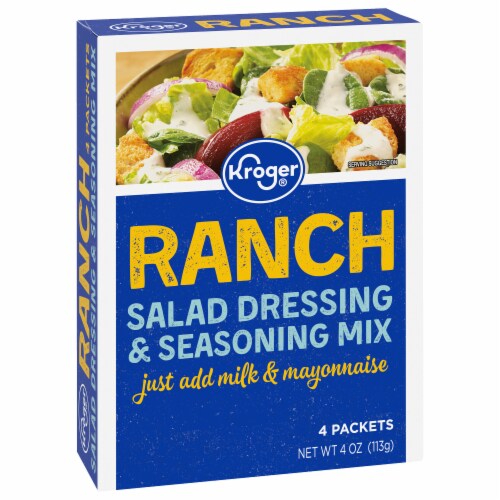 Kroger® Ranch Salad Dressing & Seasoning Mix Packet Perspective: back