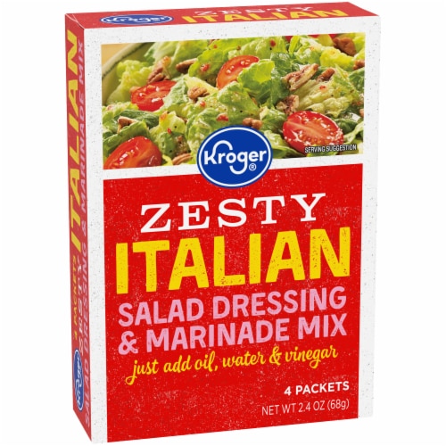 Kroger® Zesty Italian Salad Dressing & Marinade Mix Packet Perspective: back