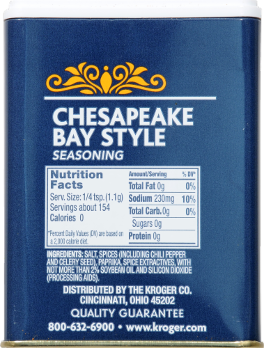 Kroger® Chesapeake Bay Style Seasoning Perspective: back