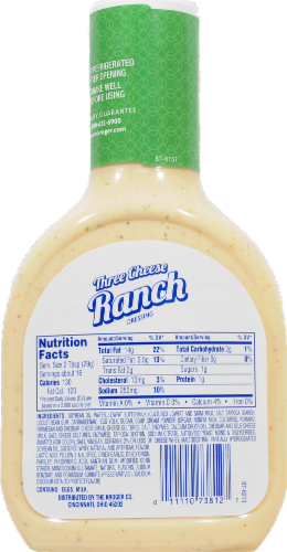 Kroger® Three Cheese Ranch Dressing Perspective: back