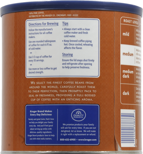 Kroger® Special Roast Medium Roast Ground Coffee Perspective: back