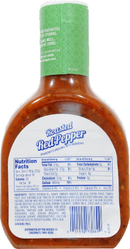 Kroger® Roasted Red Pepper Vinaigrette Dressing with Parmesan Perspective: back