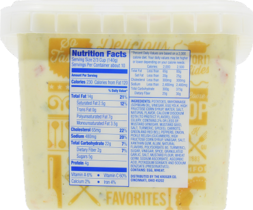 Kroger® Egg Mustard Potato Salad Perspective: back
