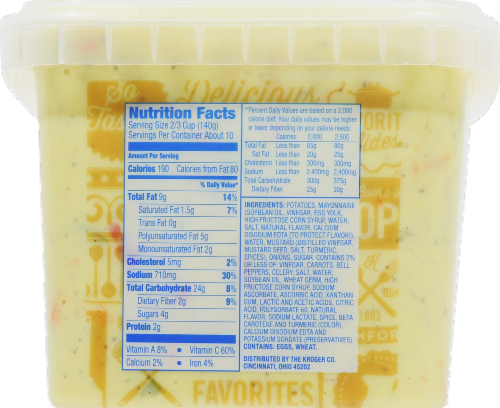 Kroger® Mustard Potato Salad Perspective: back