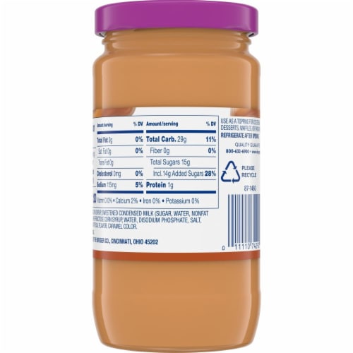 Kroger® Caramel Ice Cream Dessert Topping Perspective: back
