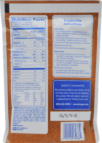 Kroger® Chicken Flavor Rice & Sauce Perspective: back
