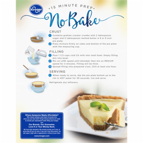 Kroger® Original No Bake Cheesecake Perspective: back