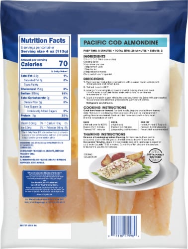 Kroger® Wild Caught Boneless & Skinless Frozen Pacific Cod Perspective: back