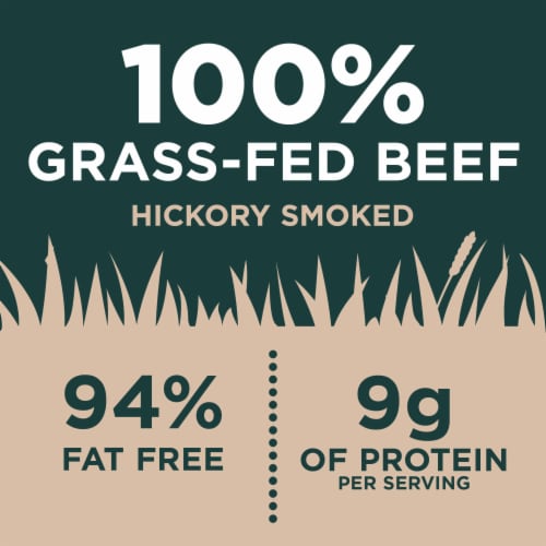 Simple Truth Organic® Cracked Black Pepper Flavored Beef Jerky Bag Perspective: back