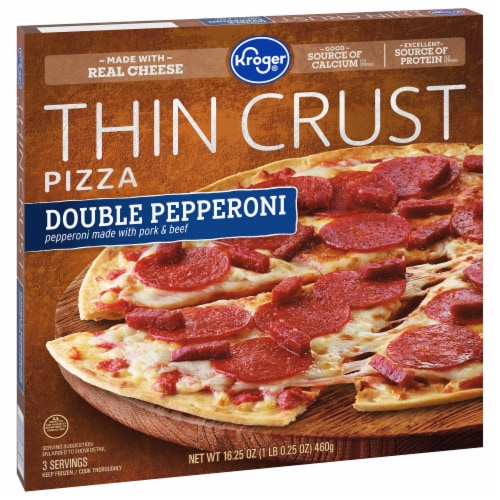 Kroger® Thin Crust Double Pepperoni Pizza Perspective: back