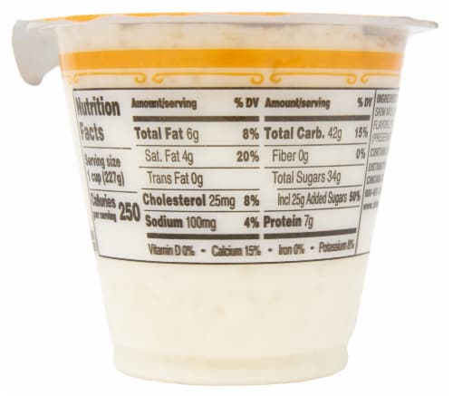 Senor Gusto™ Gluten Free Rice Pudding Perspective: back