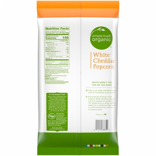 Simple Truth Organic™ White Cheddar Popcorn Perspective: back