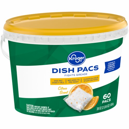 Kroger® Dishwasher Detergent Pods Citrus Scent Perspective: back
