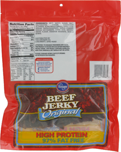 Kroger® Original Beef Jerky Perspective: back