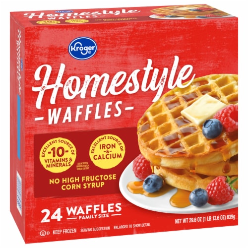 Kroger® Homestyle Waffles Perspective: back