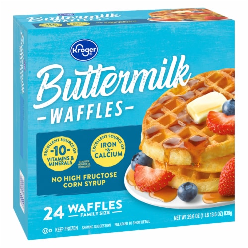 Kroger® Buttermilk Waffles Perspective: back