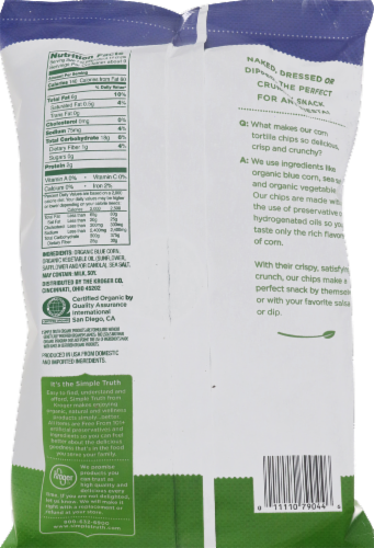 Simple Truth Organic™ Blue Corn Tortilla Chips Perspective: back