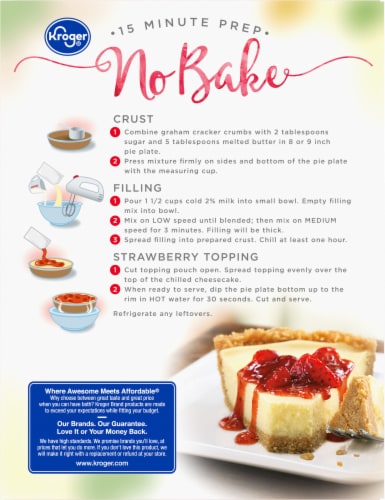 Kroger® Strawberry Cheesecake Dessert Mix Perspective: back