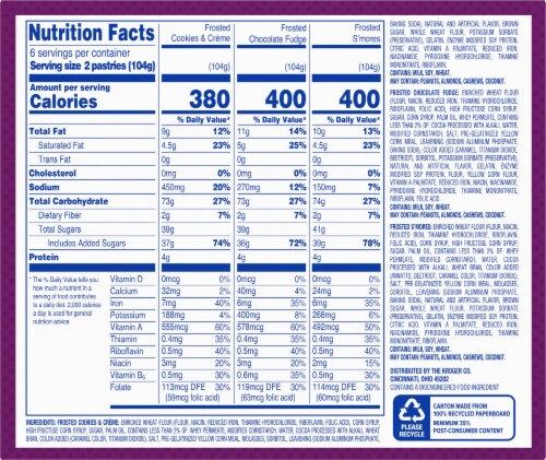 Kroger® Frosted Toaster Treats Pastries Variety Pack Perspective: back