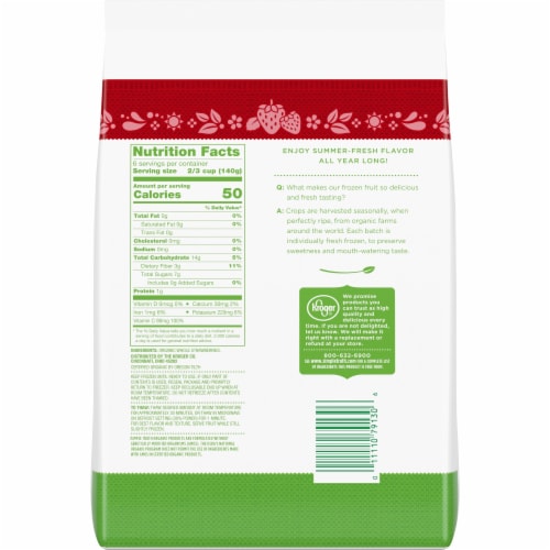 Simple Truth Organic® Frozen Whole Strawberries Perspective: back