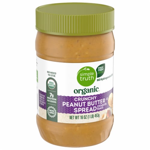 Simple Truth Organic® Peanut Butter No Stir Crunchy Perspective: back