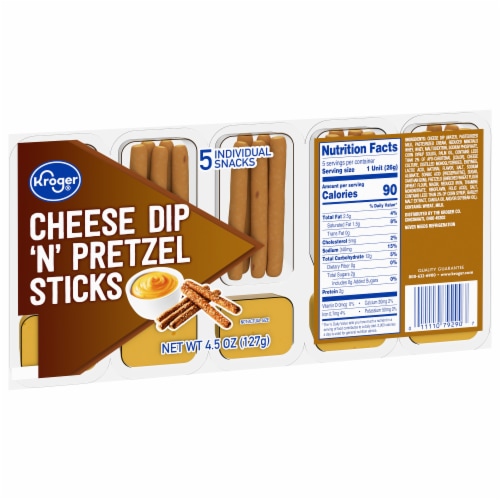 Kroger® Cheese Dip 'N' Pretzel Sticks Multipack Perspective: back