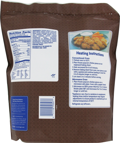 Kroger® Popcorn Chicken Perspective: back